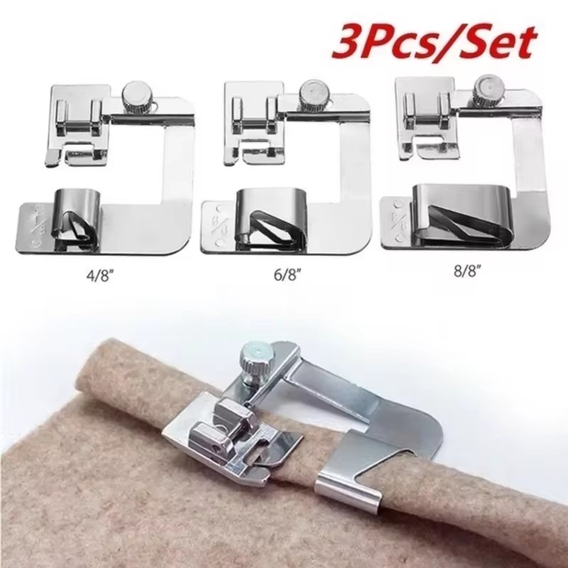Sewing Gauge Ruler - Set per orlatura 1/3 pezzi Piedino